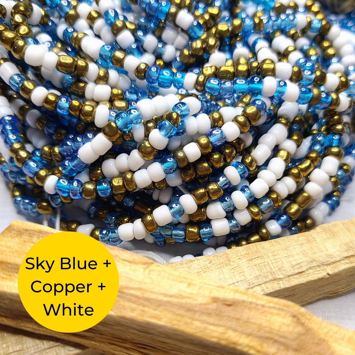 Trust the Process Tie-On Waist Beads  Faith, Stability & Prosperity