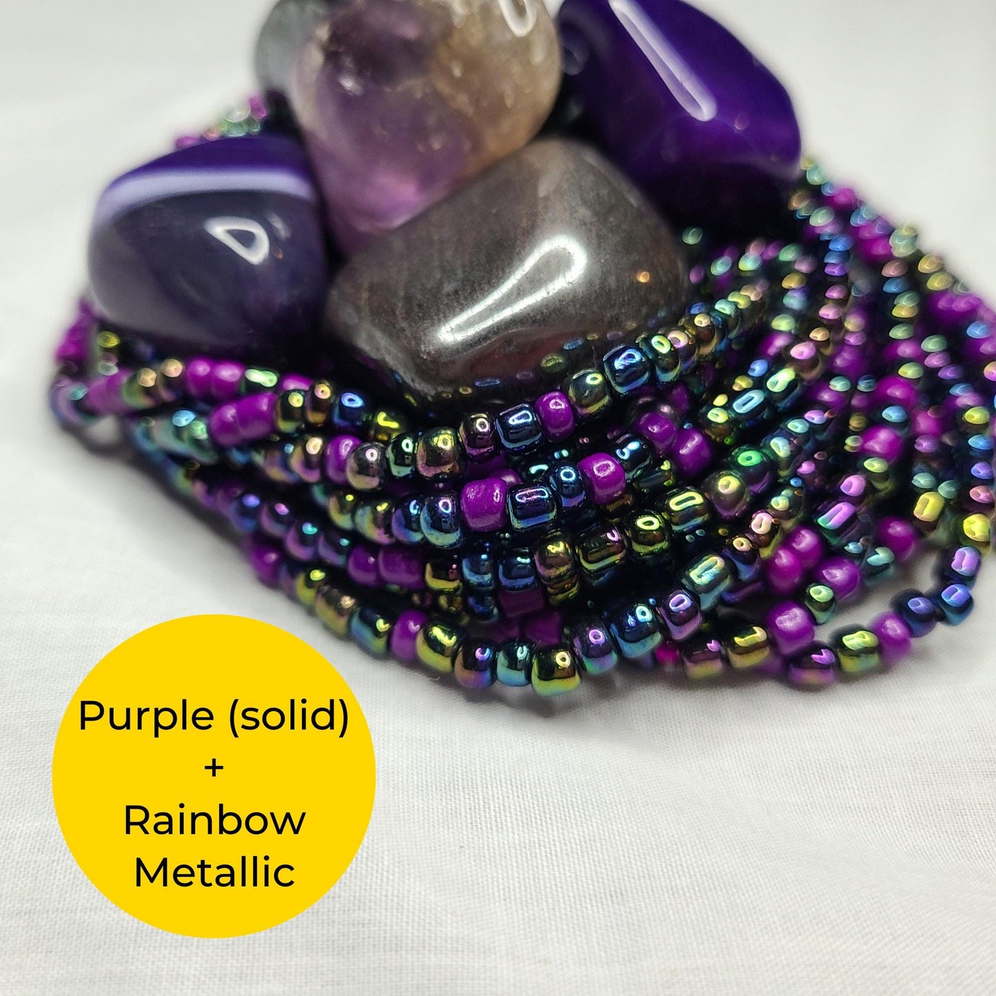 Divine Protection Tie-On Waist Beads  Ancestral Wisdom & Spiritual Shield