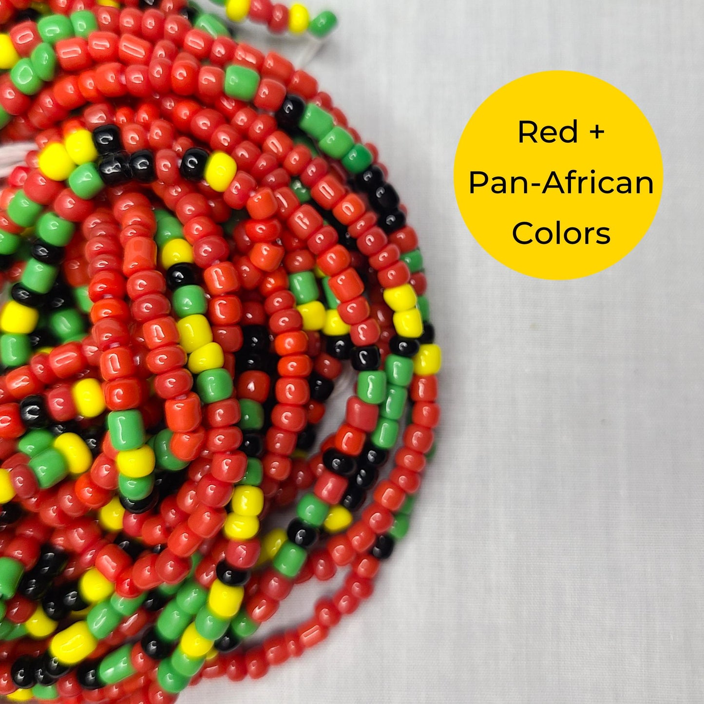 Afrocentric Tie-On Waist Beads  Heritage, Strength & Unity