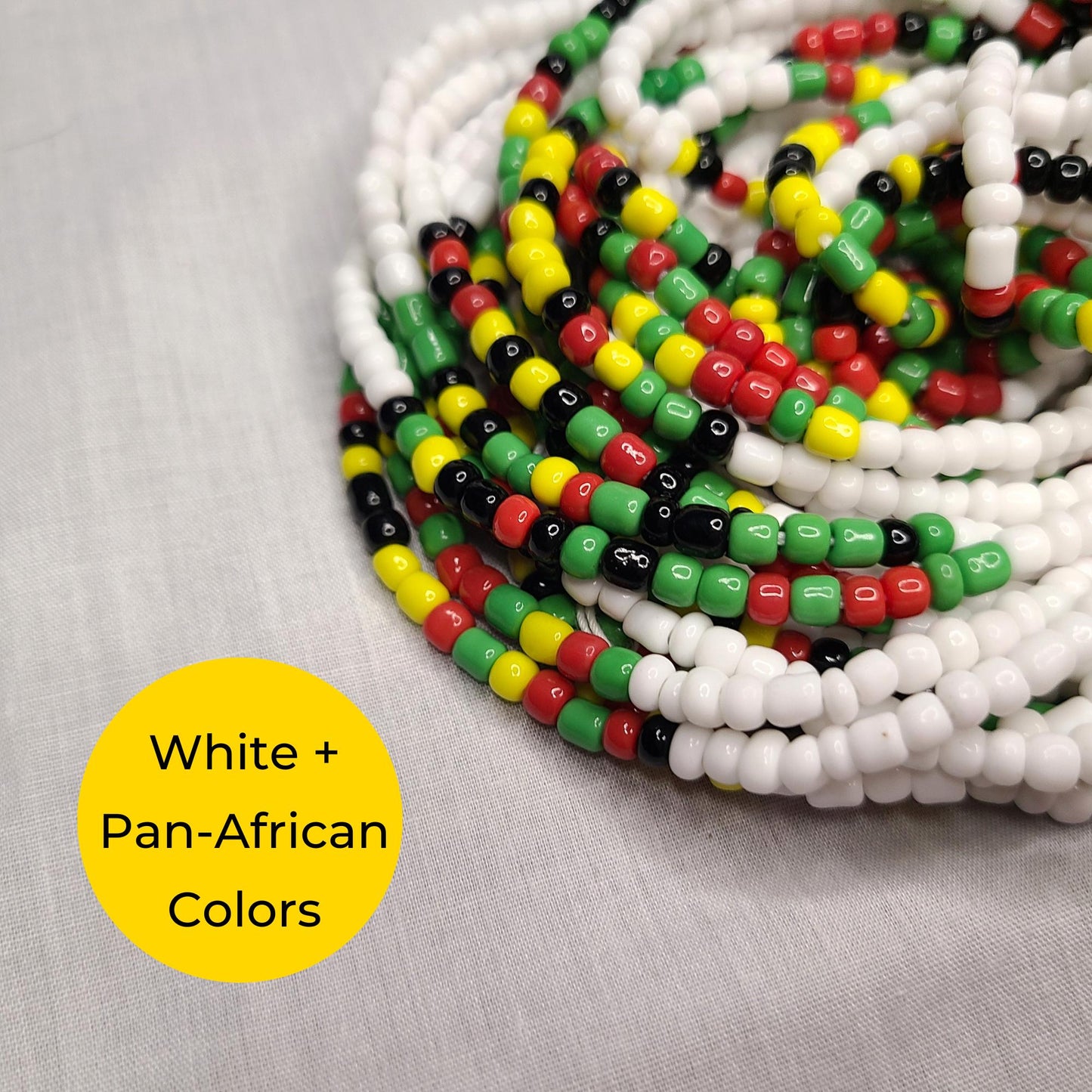 Afrocentric Tie-On Waist Beads  Heritage, Strength & Unity
