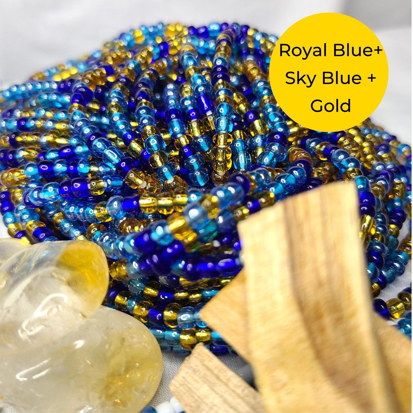 Trust the Process Tie-On Waist Beads  Faith, Stability & Prosperity