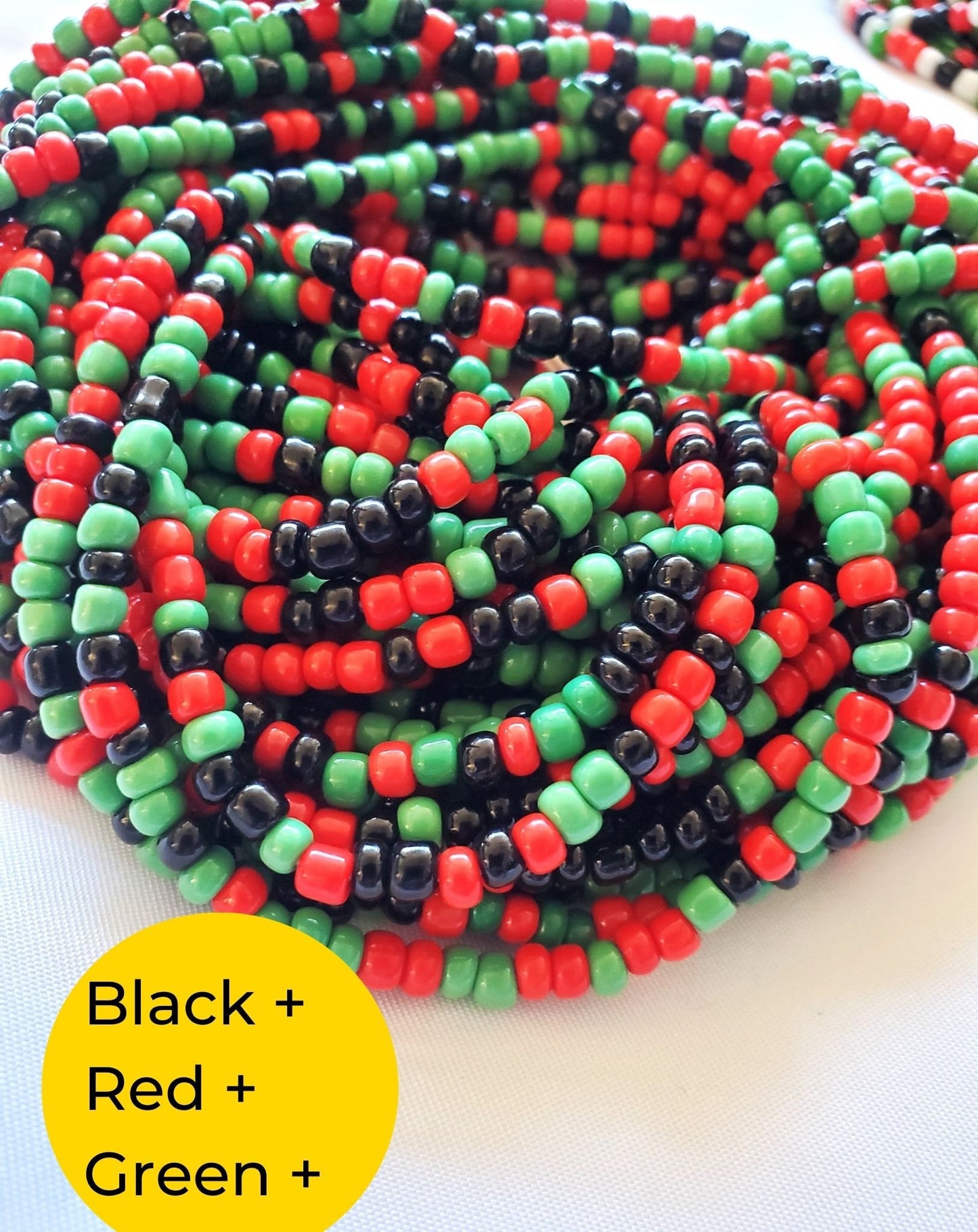 Black Pride & Pan-African Tie-On African Waist Beads
