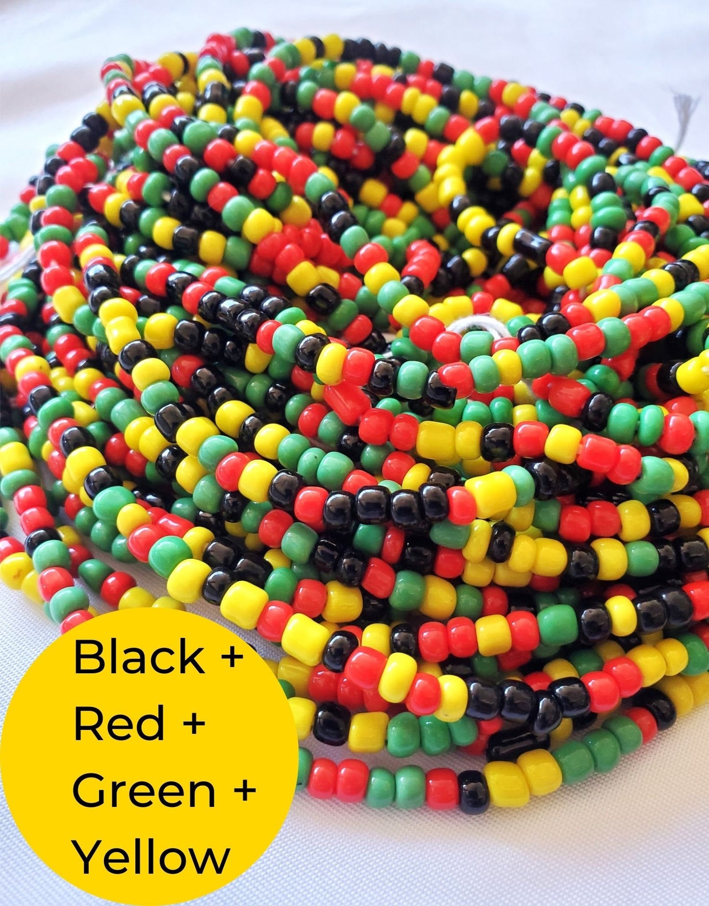 Black Pride & Pan-African Tie-On African Waist Beads