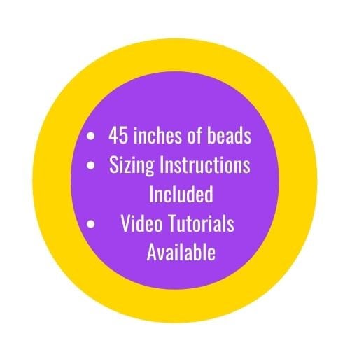 Purple and Red "Regal Vibes" Tie-On African Waist Beads